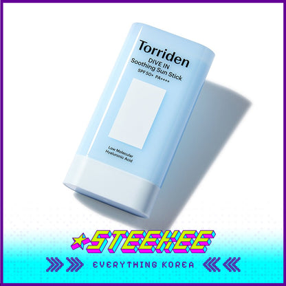 Torriden DIVE IN Moisturizing Soothing Sun Stick Sunscreen SPF 50+ PA++++ 19g by Steekee Korea 4082