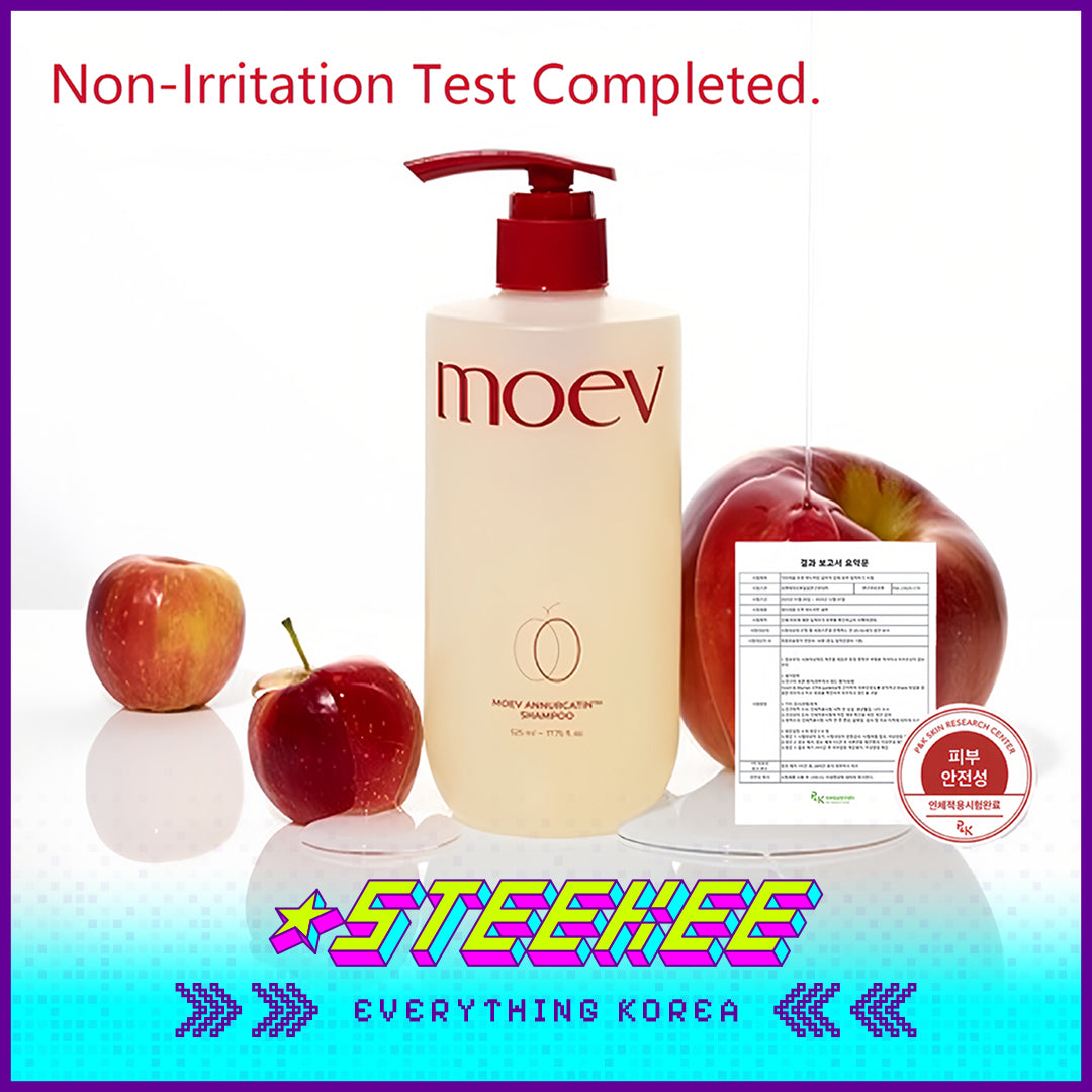 Moev Apple Anti Hair Loss Tough Hair Volumizing Luxury Shampoo 525ml by Steekee Korea 4095
