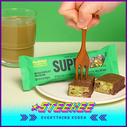 No Brand × Super Matcha Matcha Chocolate Cereal Protein Bar Energy Replenishment Snack 48g by Steekee Korea 4102