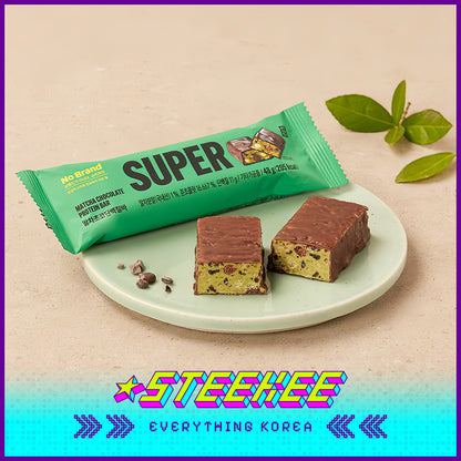 No Brand × Super Matcha Matcha Chocolate Cereal Protein Bar Energy Replenishment Snack 48g by Steekee Korea 4102