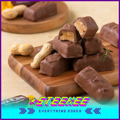 No Brand Peanut Choco Bar Snack 252g by Steekee Korea 4111