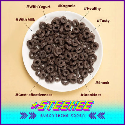 No Brand Choco Ring Instant Breakfast Cereal 570g by Steekee Korea 4112
