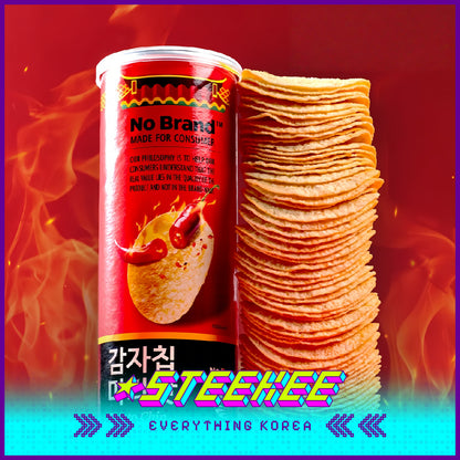 No Brand Sichuan Spicy Mala Potato Chips Snack 110g by Steekee Korea 4117
