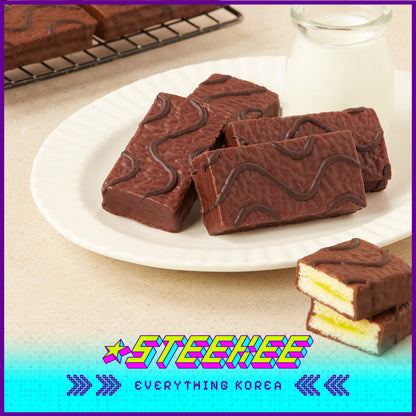 No Brand Chestnut Cream Sandwich Cake 336g by Steekee Korea 4124