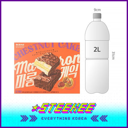 No Brand Chestnut Cream Sandwich Cake 336g by Steekee Korea 4124