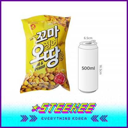 No Brand Crispy Squid Non-Fried Peanuts 270g by Steekee Korea 4127