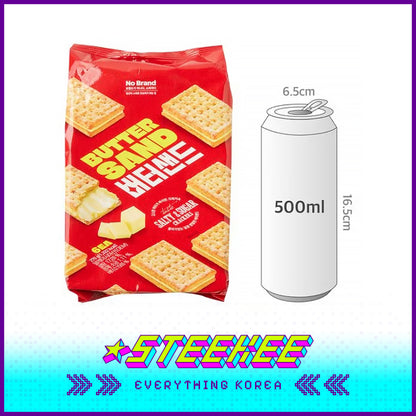 No Brand Butter Sandwich Salty Sugar Biscuits Crackers Snack 270g Set of 6 by Steekee Korea 4135