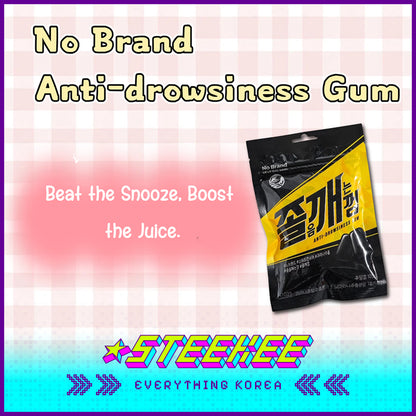 No Brand Caffeine Refreshing Mint Sleep Awakening Gum Refill 105g by Steekee Korea 4138