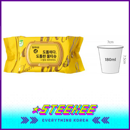 No Brand Thick Moisturizing Cleansing Wet Tissue 100 Sheets by Steekee Korea 4139