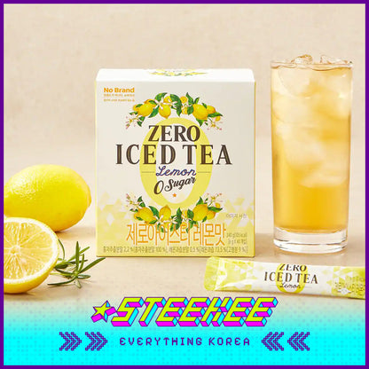 No Brand Zero Calorie Sugar-Free Lemon Peach Iced Tea Solid Beverage Instant Drink 240g Set of 40 by Steekee Korea 4148
