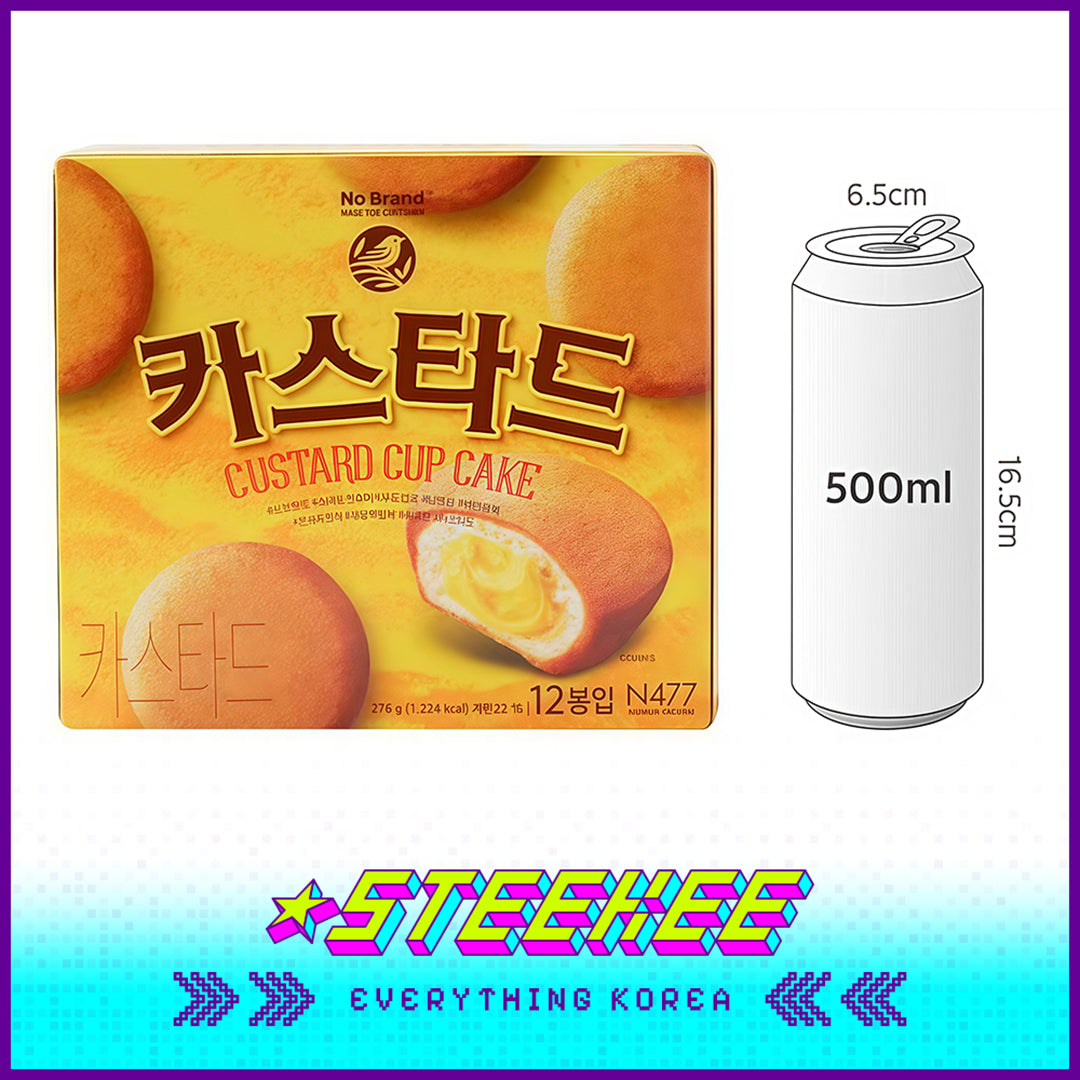 No Brand Custard Cup Cake Egg Yolk Pie Sandwich Pastry Snack 276g Set of 12 by Steekee Korea 4152