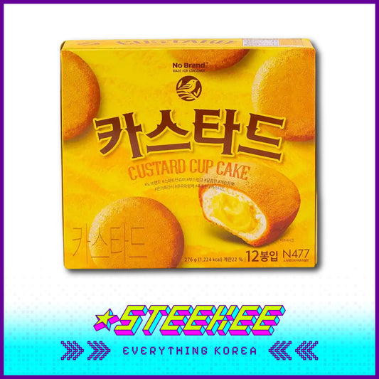 No Brand Custard Cup Cake Egg Yolk Pie Sandwich Pastry Snack 276g Set of 12 by Steekee Korea 4152