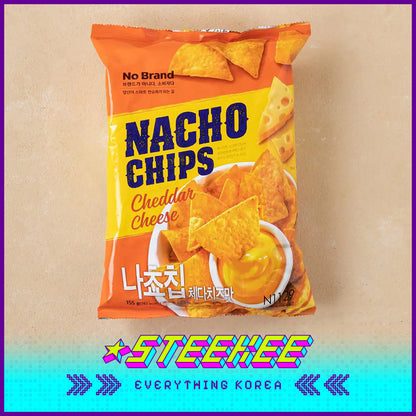 No Brand Cheddar Cheese Nacho Chips Salty Snack 155g by Steekee Korea 4153