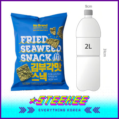No Brand Crispy Fried Seaweed Chips Instant Snack 110g by Steekee Korea 4155