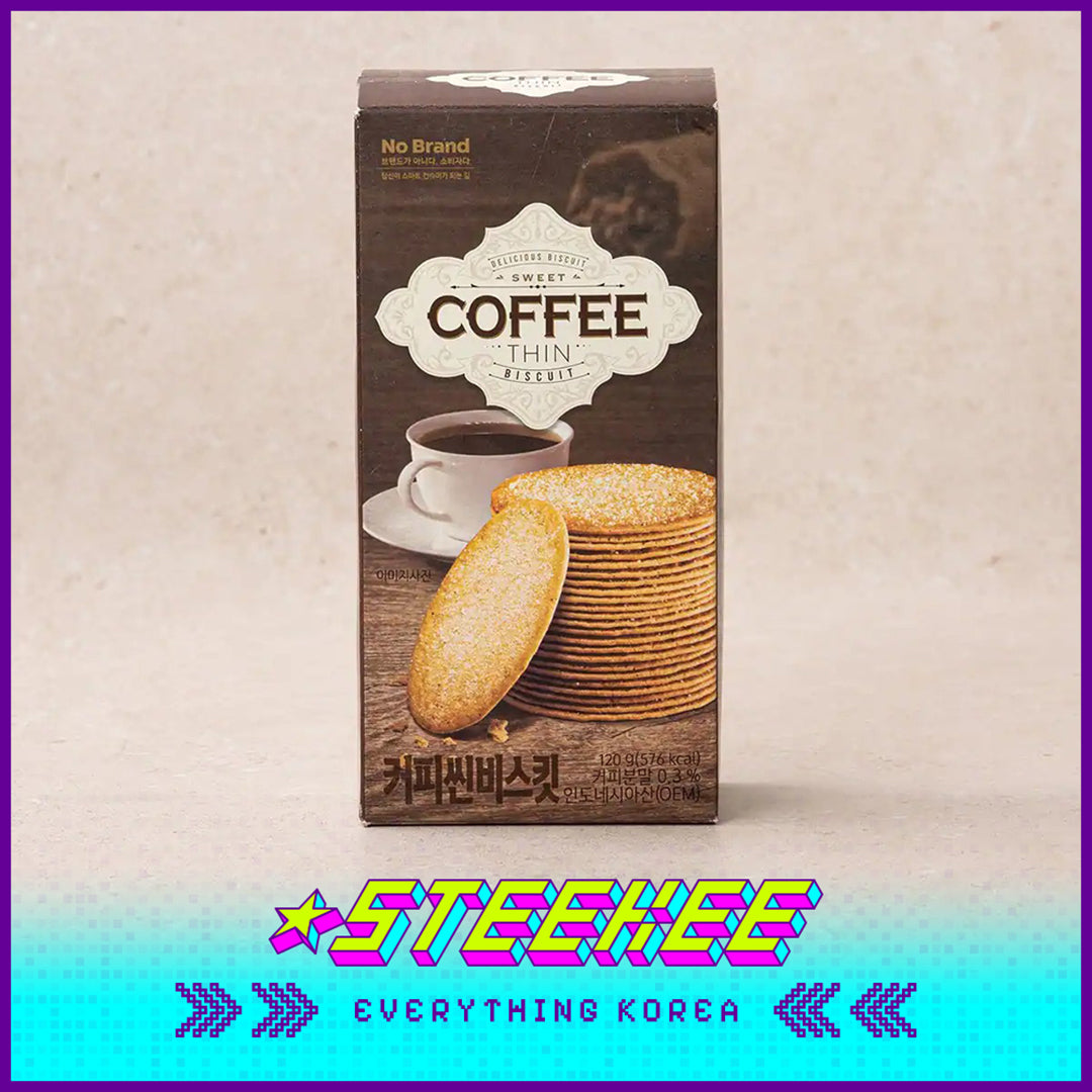 No Brand Coffee Thin Biscuit Crispy Delicious Snack 120g Set of 3 by Steekee Korea 4157
