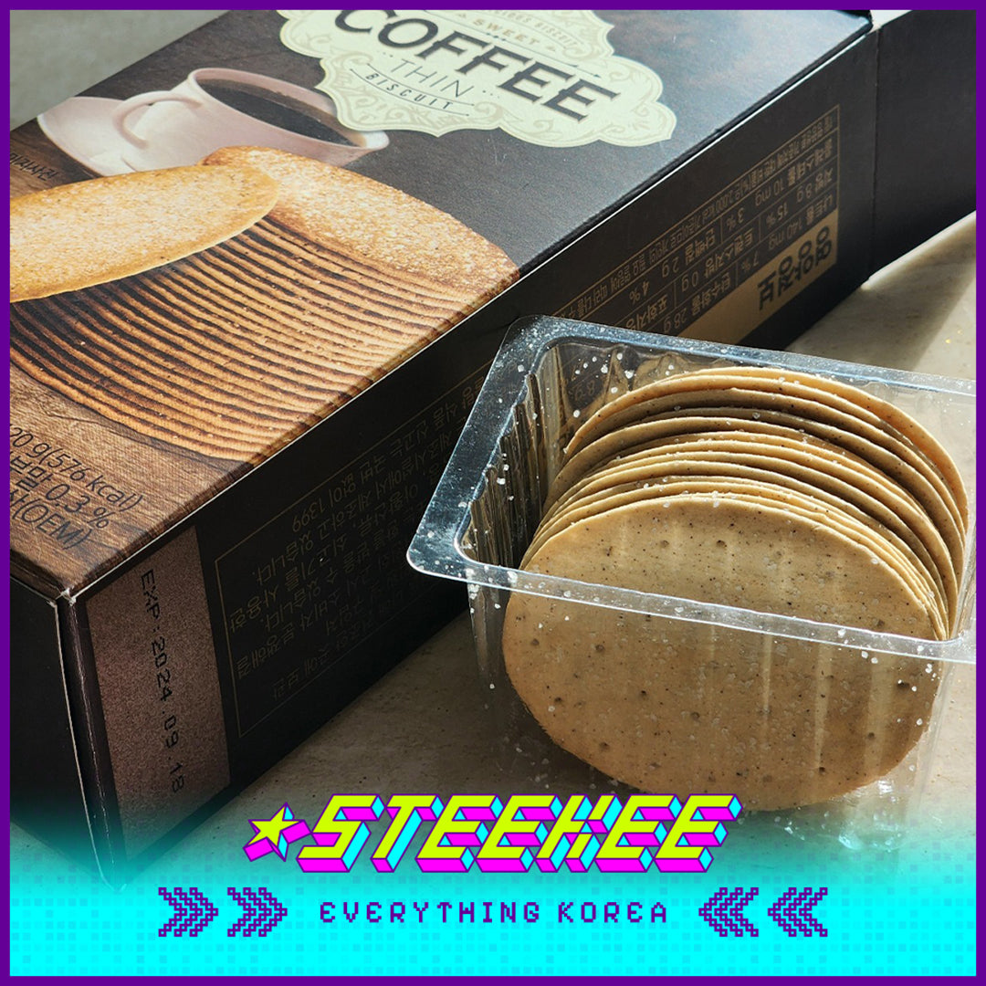 No Brand Coffee Thin Biscuit Crispy Delicious Snack 120g Set of 3 by Steekee Korea 4157
