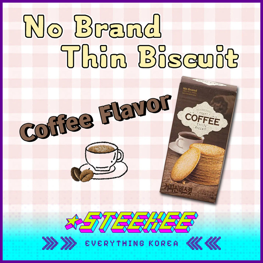 No Brand Coffee Thin Biscuit Crispy Delicious Snack 120g Set of 3 by Steekee Korea 4157