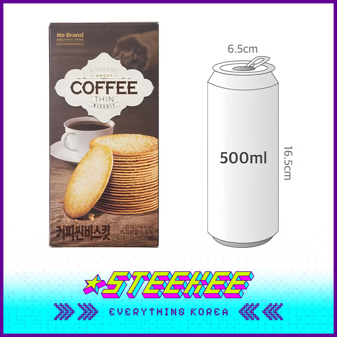 No Brand Coffee Thin Biscuit Crispy Delicious Snack 120g Set of 3 by Steekee Korea 4157