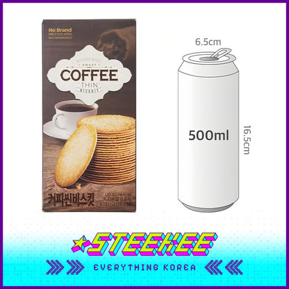 No Brand Coffee Thin Biscuit Crispy Delicious Snack 120g Set of 3 by Steekee Korea 4157