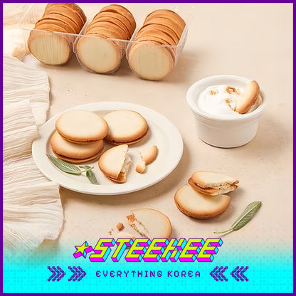 PEACOCK Cream Sandwich Soft Biscuits 200g by Steekee Korea 4161