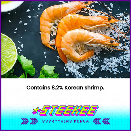 Simplus Original Fresh Crispy Prawn Strips Large Capacity 360g by Steekee Korea 4177
