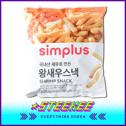 Simplus Original Fresh Crispy Prawn Strips Large Capacity 360g by Steekee Korea 4177
