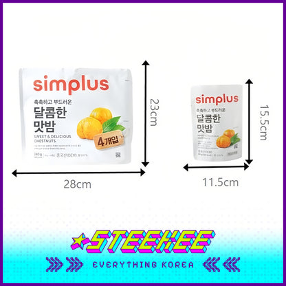Simplus Sweet Original Natural Chestnut 240g by Steekee Korea 4179