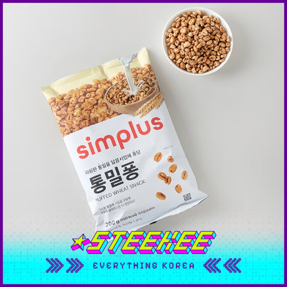 Simplus Crispy Puffed Wheat Snack 200g by Steekee Korea 4194