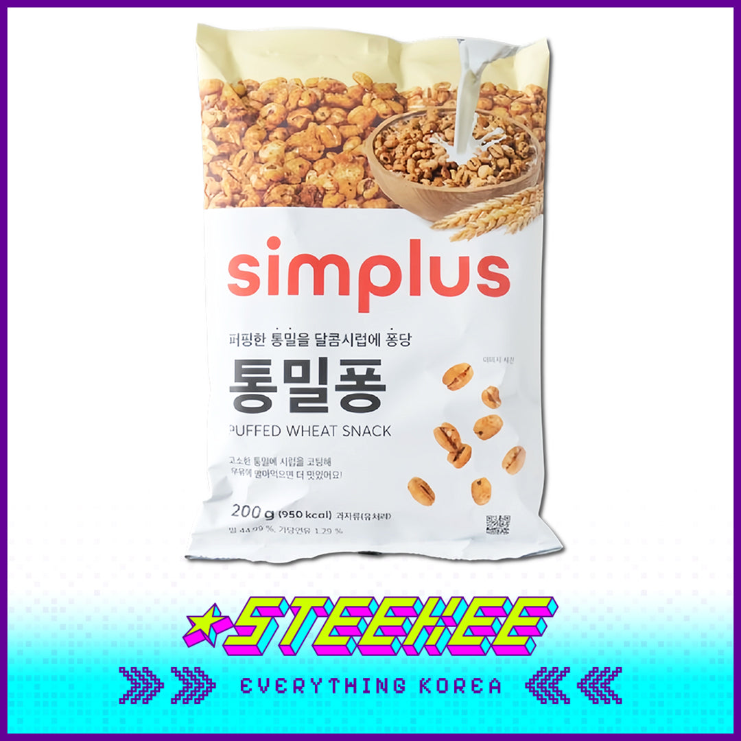 Simplus Crispy Puffed Wheat Snack 200g by Steekee Korea 4194