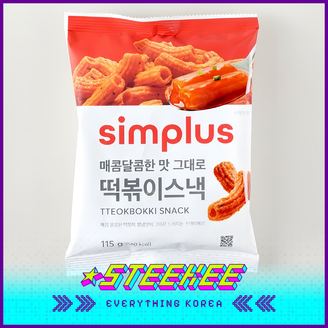 Simplus Crispy Tteokbokki Snack 115g by Steekee Korea 4197