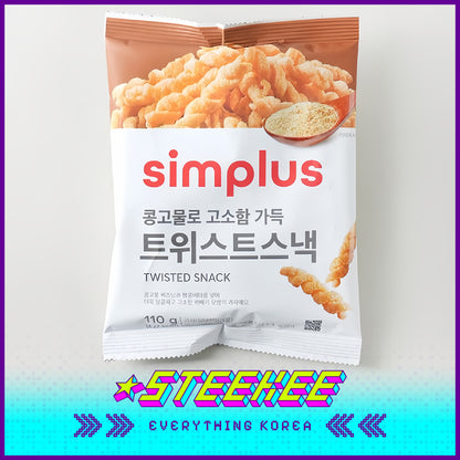 Simplus Crispy Sweet Twisted Snack 110g by Steekee Korea 4198