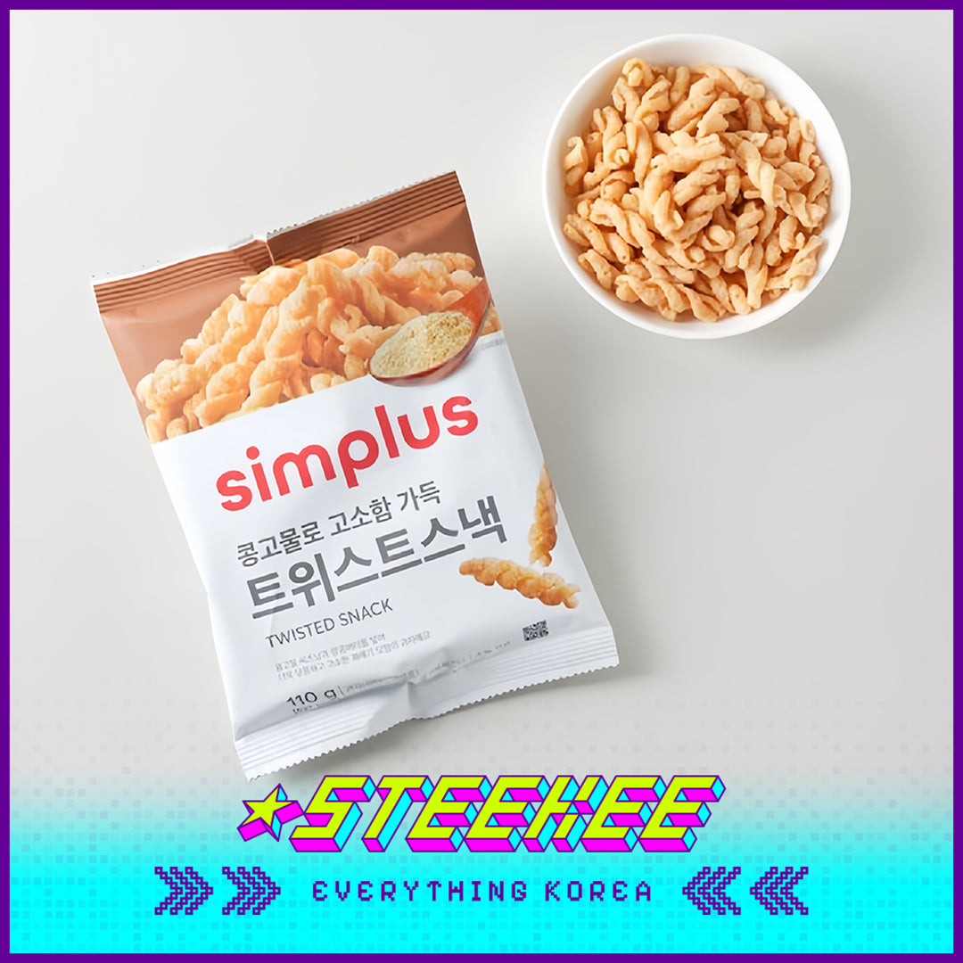Simplus Crispy Sweet Twisted Snack 110g by Steekee Korea 4198