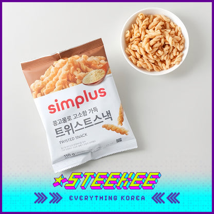 Simplus Crispy Sweet Twisted Snack 110g by Steekee Korea 4198