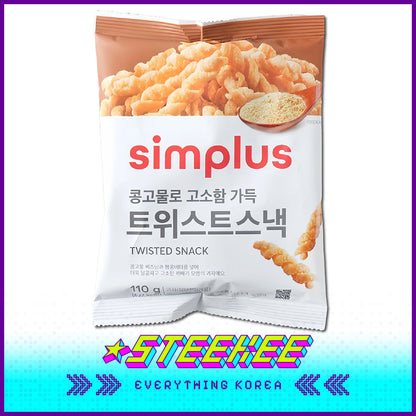 Simplus Crispy Sweet Twisted Snack 110g by Steekee Korea 4198