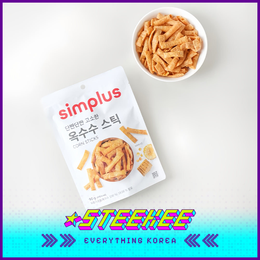 Simplus Hot Squid Stick Original Corn Stick Snack 90g by Steekee Korea 4200