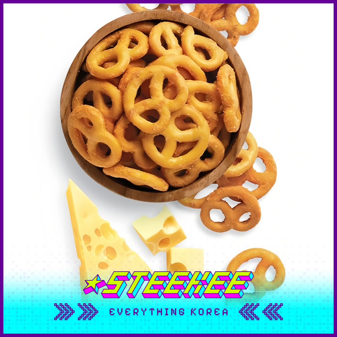 Simplus Cheddar Cheese Pretzel Butterfly Shortbread Snack 80g by Steekee Korea 4201