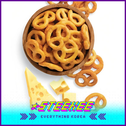 Simplus Cheddar Cheese Pretzel Butterfly Shortbread Snack 80g by Steekee Korea 4201