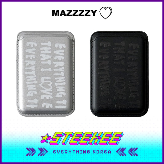 MAZZZZY That I Love Series MagSafe Magnetic Mobile Phone Case Card Holder by Steekee Korea 4206