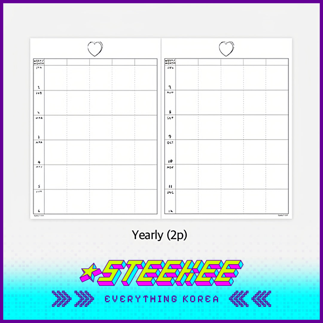 MAZZZZY All Ways to Love Heart Diary Journal Notebook Handbook Notepad by Steekee Korea 4211