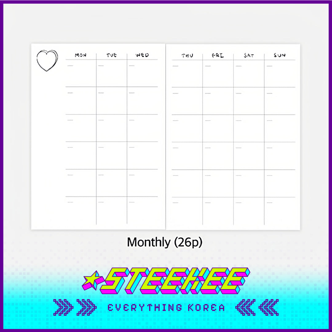 MAZZZZY All Ways to Love Heart Diary Journal Notebook Handbook Notepad by Steekee Korea 4211