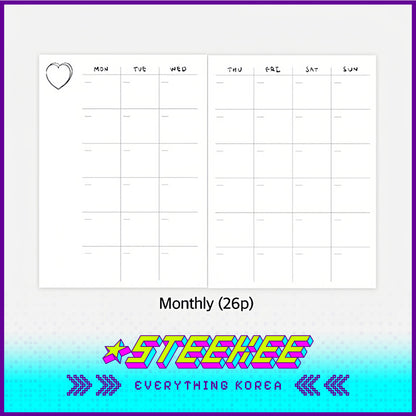 MAZZZZY All Ways to Love Heart Diary Journal Notebook Handbook Notepad by Steekee Korea 4211