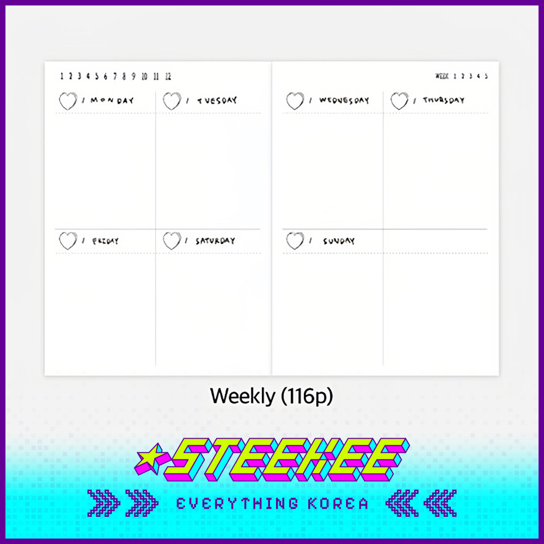 MAZZZZY All Ways to Love Heart Diary Journal Notebook Handbook Notepad by Steekee Korea 4211