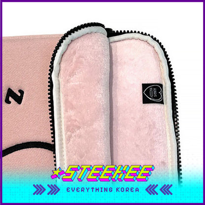MAZZZZY Signature Heart-shaped Thickened Pink Computer Bag Laptop Ipad Pouch by Steekee Korea 4217