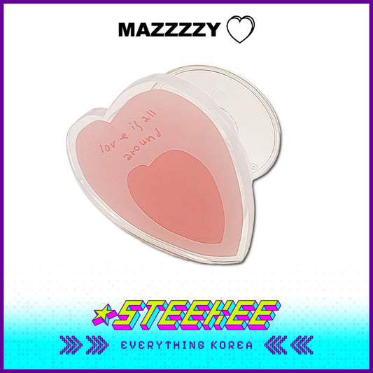 MAZZZZY Acrylic Heart-Shaped Airbag Retractable Phone Holder Grip by Steekee Korea 4230