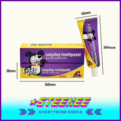 LazyDog红薯味宠物护齿牙膏60g闪奇韩国4249