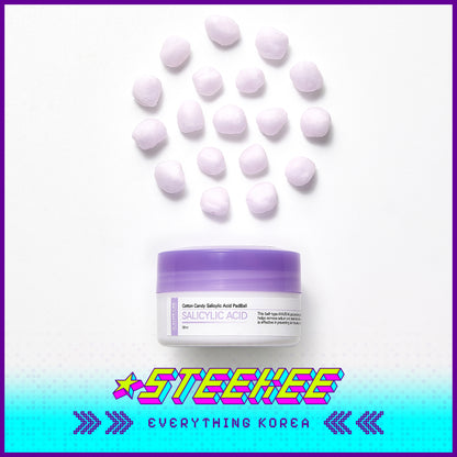 ALIVE:LAB Cotton Candy Salicylic Acid PadBall Exfoliating Hydrating Sebum Blemish Care 50ml by Steekee Korea 4276