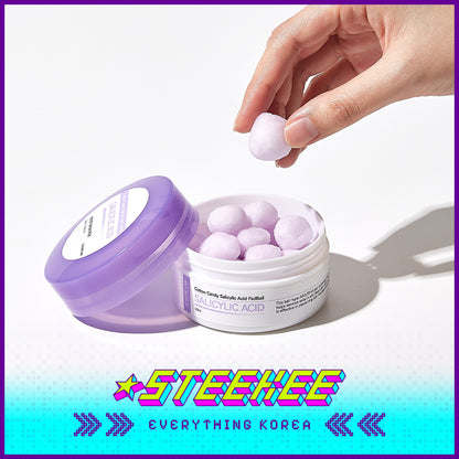 ALIVE:LAB Cotton Candy Salicylic Acid PadBall Exfoliating Hydrating Sebum Blemish Care 50ml by Steekee Korea 4276