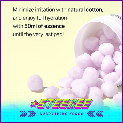 ALIVE:LAB Cotton Candy Salicylic Acid PadBall Exfoliating Hydrating Sebum Blemish Care 50ml by Steekee Korea 4276