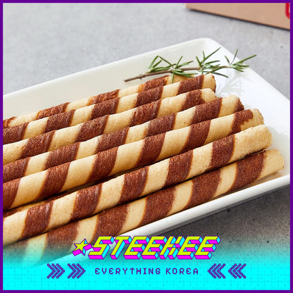 GOOD TODAY Crispy Wafer Roll Vanilla Choco Cappuccino 100g by Steekee Korea 4290