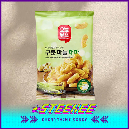 GOOD TODAY Crispy Oven Baked Garlic Snack Green Onion Flavor Onion Flavor 50g by Steekee Korea 4293